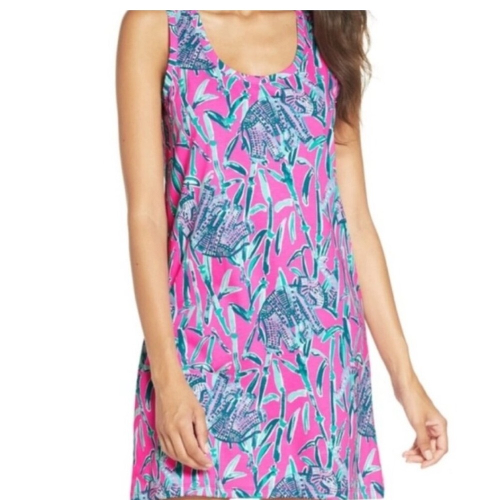 Lilly Pulitzer Mandevilla Pink Extra Lucky Dress Size XL - Picture 4 of 10